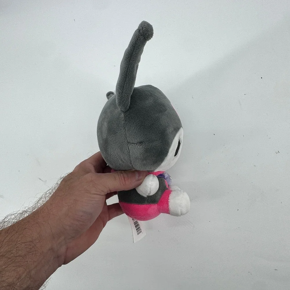 Sanrio Kuromi Plush Toy Hello Kitty and Friends‎ 8in Grey Pink Skull Streetwear